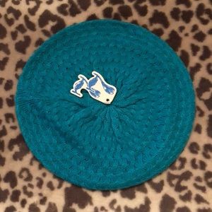 77kids Teal Beret Hat Size L/XL Blue Green